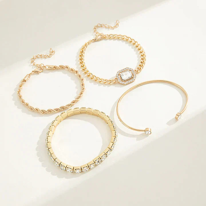 Domitia Calvina Bracelet Set | Gold Collection